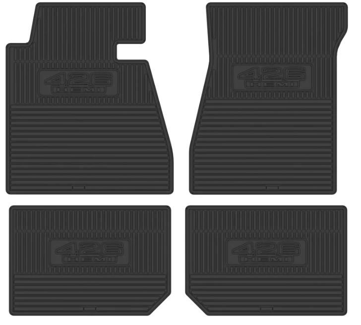 1966-1967 Dodge/Plymouth Next Generation Custom Vintage Rubber Floor Mats Package